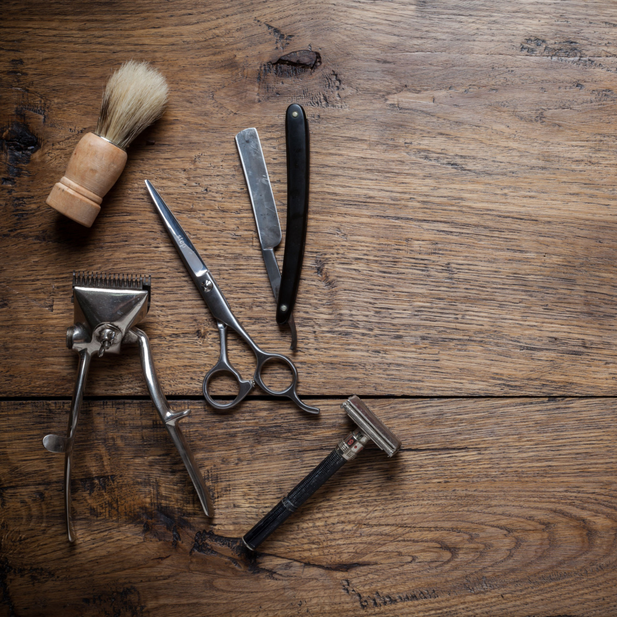 A Houston barber's tools of the trade.