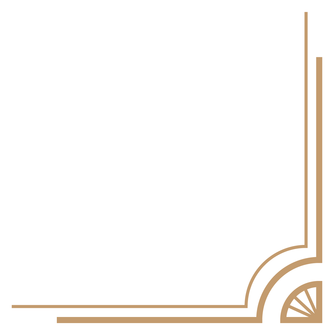 art deco frame, lower right