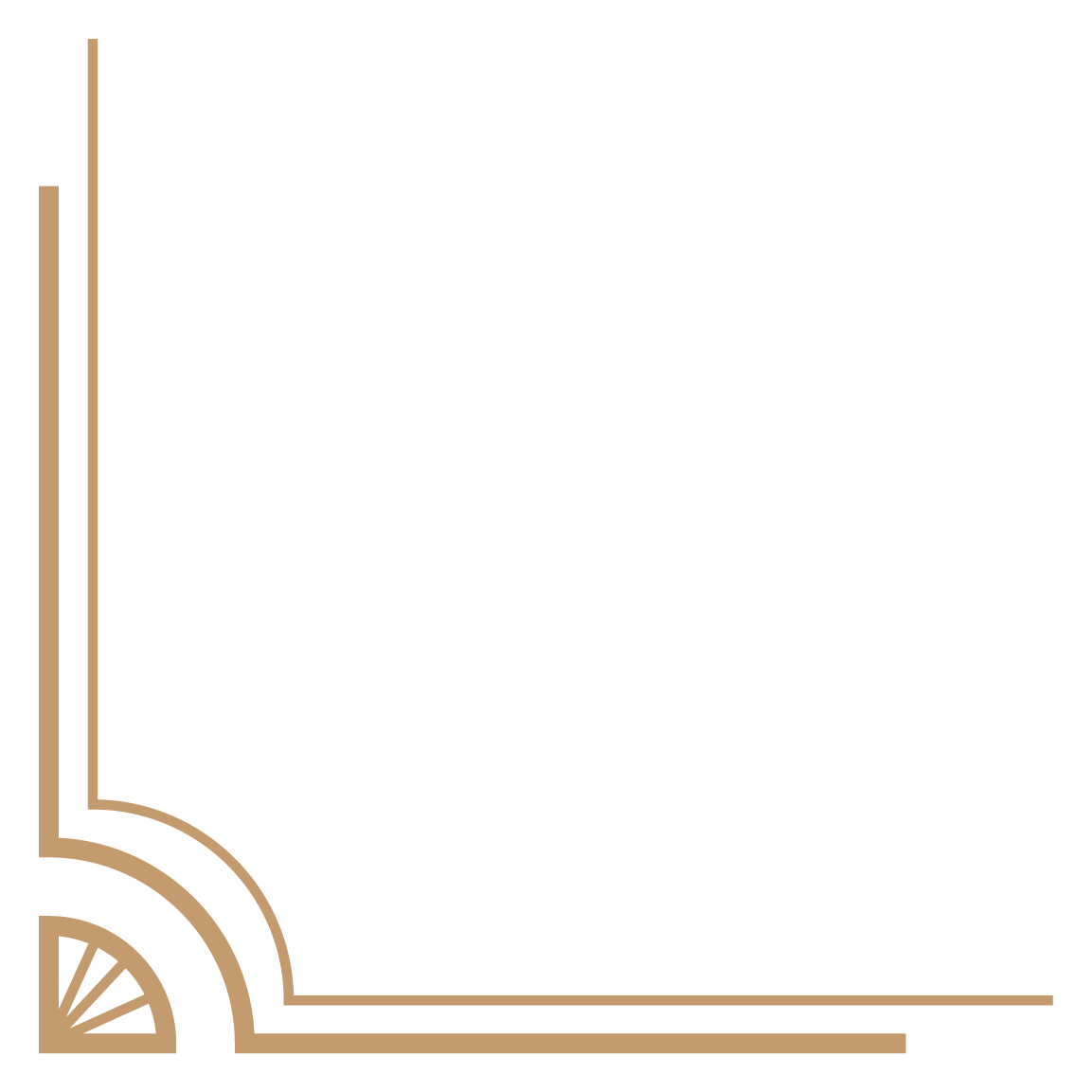 art deco frame, lower left