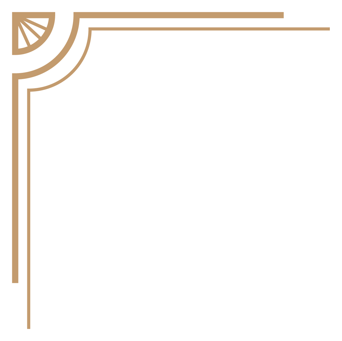 art deco frame, upper left