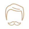 Hair and Moustache Icon - Made Men Studios